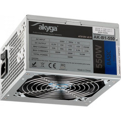 Akyga AK-B1-550 power supply unit 550 W 20+4 pin ATX ATX Grey