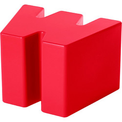 Σκαμπό Double U SD WSG060D 58x43x43cm Flame Red