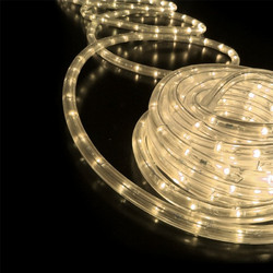 Φωτοσωλήνας LED Δικάναλος Θερμό Λευκό 50m 36L/m κοπή ανά 2m IP44 και 3 Set Εξαρτήματα (X0818122)