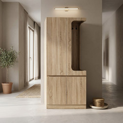 Έπιπλο εισόδου Feby pakoworld sonoma 80x50.5x190εκ 049-000126