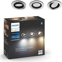 Φωτιστικό Οροφής Philips Hue Milliskin White Ambiance Bluetooth/Zigbee 2200-6500K 4.2W 1200lm 3τμχ White 929003811101