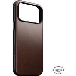 Nomad Modern Leather Back Cover with MagSafe Horween Rustic Brown (iPhone 18 Pro Max / 17 Pro Max)