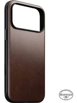 Nomad Modern Leather Back Cover with MagSafe Horween Rustic Brown (iPhone 18 Pro Max / 17 Pro Max)