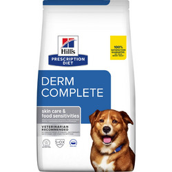 Hill's Prescription Diet Derm Complete Skin Care & Food Sensitivities with Egg & Meat 1.5kg
