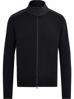 Belstaff Kelby Ανδρική Ζακέτα με Φερμουάρ Μαύρη