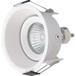 InLight Χωνευτό σποτ από λευκό μέταλλο 1XGU10 D:8cm (Χ0010-WH)