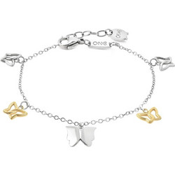 One Jewels Γυναικείο Βραχιόλι Χρυσό Ασημί OJBB02SG