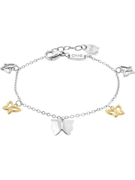 One Jewels Γυναικείο Βραχιόλι Χρυσό Ασημί OJBB02SG