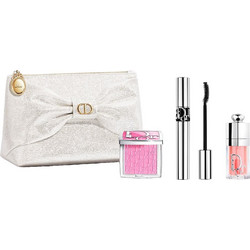 Dior Addict & Diorshow Holiday Limited Edition Σετ Μακιγιάζ: Lip Glow Oil 001 Pink & Iconic Overcurl 090 Black & Backstage Rosy Glow 001 Pink