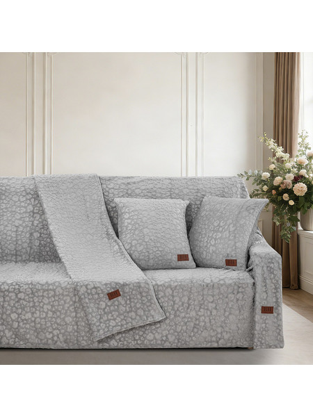 Beauty Home Σετ ριχτάρι 2τμχ Sienna Art 8677 (180x250+180x300) Γκρι
