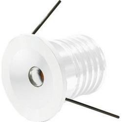 ΦΩΤΙΣΤΙΚΟ ΧΩΝΕΥΤΟ LED 1W 12V 3000Κ Φ30 ΛΕΥΚΟ PLUS