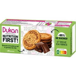 Dukan Oat Cookies with Milk Chocolate and Chia Seeds 160g