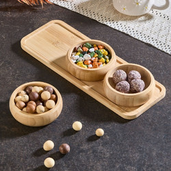 Appetizer Bowl Set (4 Pieces) Acero-32119 Multicolor Bamboo