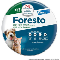 ELANCO Foresto collar for cats and dogs under 8 kg