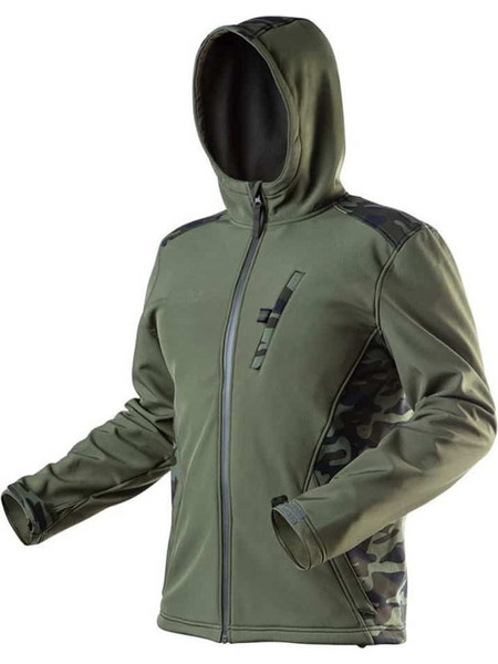 NEO TOOLS ΜΠΟΥΦΑΝ ΕΡΓΑΣΙΑΣ SOFTSHELL ΜΕ ΚΟΥΚΟΥΛΑ CAMO (81-553)