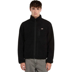 Dickies Mount Hope Ανδρική Ζακέτα Fleece με Φερμουάρ Μαύρη DK0A4YEE-BLK