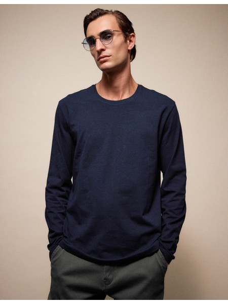 Smart Ανδρική μακρυμάνικη basic μπλούζα 54-206-002 060 NAVY
