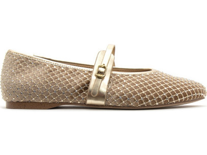 Steve Madden Rejoice-R Μπαλαρίνα Γυναικεία Gold SM11003539-045