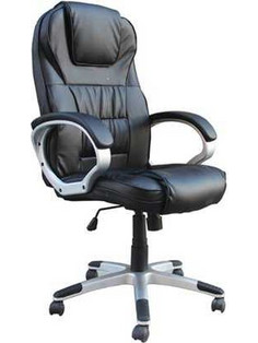 Woodwell BF7300 Καρέκλα Γραφείου Διευθυντική με Προσκέφαλο και Ανάκλιση Μαύρη EO285,1