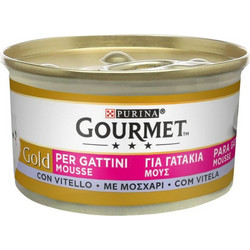 Purina Gourmet Gold Kitten Mousse with Veal 24x85gr