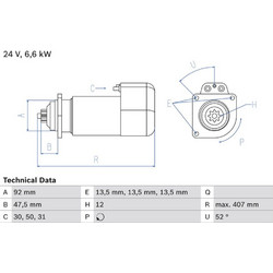 Bosch Μίζα - 0 986 018 090