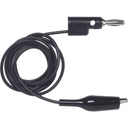 Pomona 1166-36-0 Alligator clip to banana plug (90cm, Black)