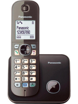Panasonic KX-TG6811 Ασύρματο Τηλέφωνο με Ανοιχτή Ακρόαση Καφέ