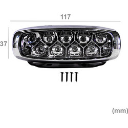Autoline Φώτα Ημέρας PL253 LED 12V 11.7cm 2τμχ