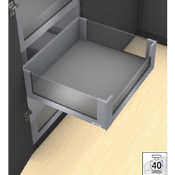 Εσωτερικό Μεταλλικό καλάθι -C BLUM 19.3cm LEGRABOX No50 Γκρι με υποδοχές για γυαλί