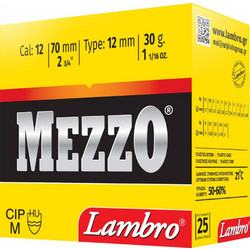 Lambro Mezzo Φυσίγγια Συγκέντρωσης 12Cal 70mm 30gr 25τμχ