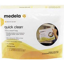 MEDELA QUICK CLEAN ΣΑΚΟΥΛΑΚΙΑ ΑΠΟΣΤΕΙΡΩΣΗΣ ΣΕ ΜΙΚΡΟΚΥΜΑΤΑ 5 ΤΕΜΑΧΙΑ