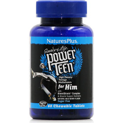 Nature's Plus Power Teen for Him 60 Μασώμενα Δισκία