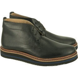 Nice step ανδρικό δερμάτινο μποτάκι 718 black