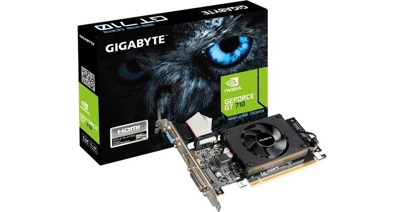 Gigabyte GeForce GT 710 1GB GDDR3 (GV-N710D3-1GL) Κάρτα Γραφικών ...