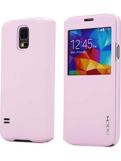 Rock Flip Case Uni Series Preview Θήκη Pink- Galaxy S5 SM-G900