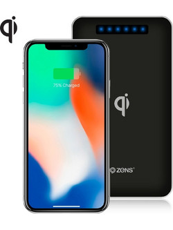 ZENS Wireless Power Bank 4500mAh με Θύρα USB-A Black