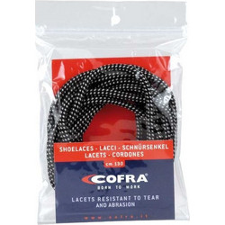 Κορδόνια παπουτσιών Cofra black-grey 110εκ