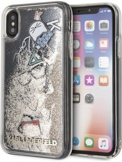 Karl Lagerfeld Iconic Liquid Glitter Gold (iPhone XS/X)