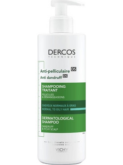 Vichy Dercos Anti-Dandruff DS Σαμπουάν κατά της Ξηροδερμίας & της Πιτυρίδας για Λιπαρά Μαλλιά 390ml