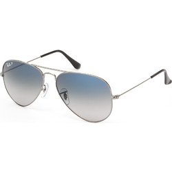Ray-Ban RB3025 004/78 Ανδρικά Γυαλιά Ηλίου Aviator Μεταλλικά Ασημί με Γκρι Degradee Φακό