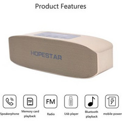 Hopestar H11 Ηχείο Bluetooth 16W Χρυσό
