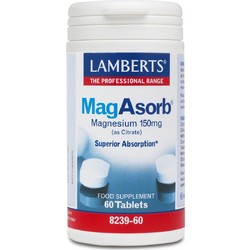 Lamberts Mag Asorb 150mg 60 Ταμπλέτες