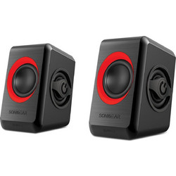 SonicGear Quatro 2 Ηχεία Υπολογιστή 2.0 6W Black Red