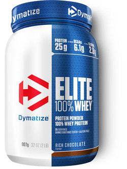 Dymatize Elite 100% Whey Rich Chocolate Πρωτεΐνη Ορού Γάλακτος Γράμμωσης Χωρίς Γλουτένη 907gr