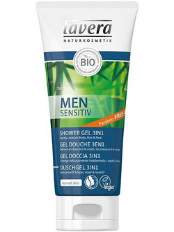 Lavera Men Sensitiv 3 In 1 Ανδρικό Αφρόλουτρο σε Gel για Ευαίσθητο Δέρμα 200ml