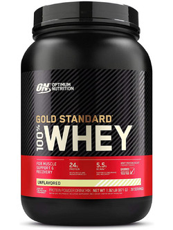 Optimum Nutrition Gold Standard 100% Whey Unflavoured Πρωτεΐνη Ορού Γάλακτος Γράμμωσης 2.27kg