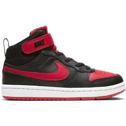 Nike Court Borough 2 MID Παιδικά Sneakers Μποτάκια Μαύρα Κόκκινα CD7783-003
