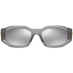 Versace VE 4361 311/6G Γυναικεία Γυαλιά Ηλίου Ορθογώνια Κοκάλινα Γκρι με Γκρι Καθρέπτη Φακό