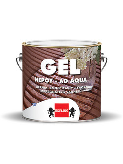 Berling Gel Βερνίκι Εμποτισμού Ξύλου Νερού Satin Διάφανο 0.75lt