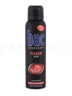 Bac Classic Men Deo Ανδρικό Αποσμητικό Spray 24h Χωρίς Αλουμίνιο 150ml